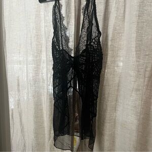 VS Elegant Black Lace Lingerie